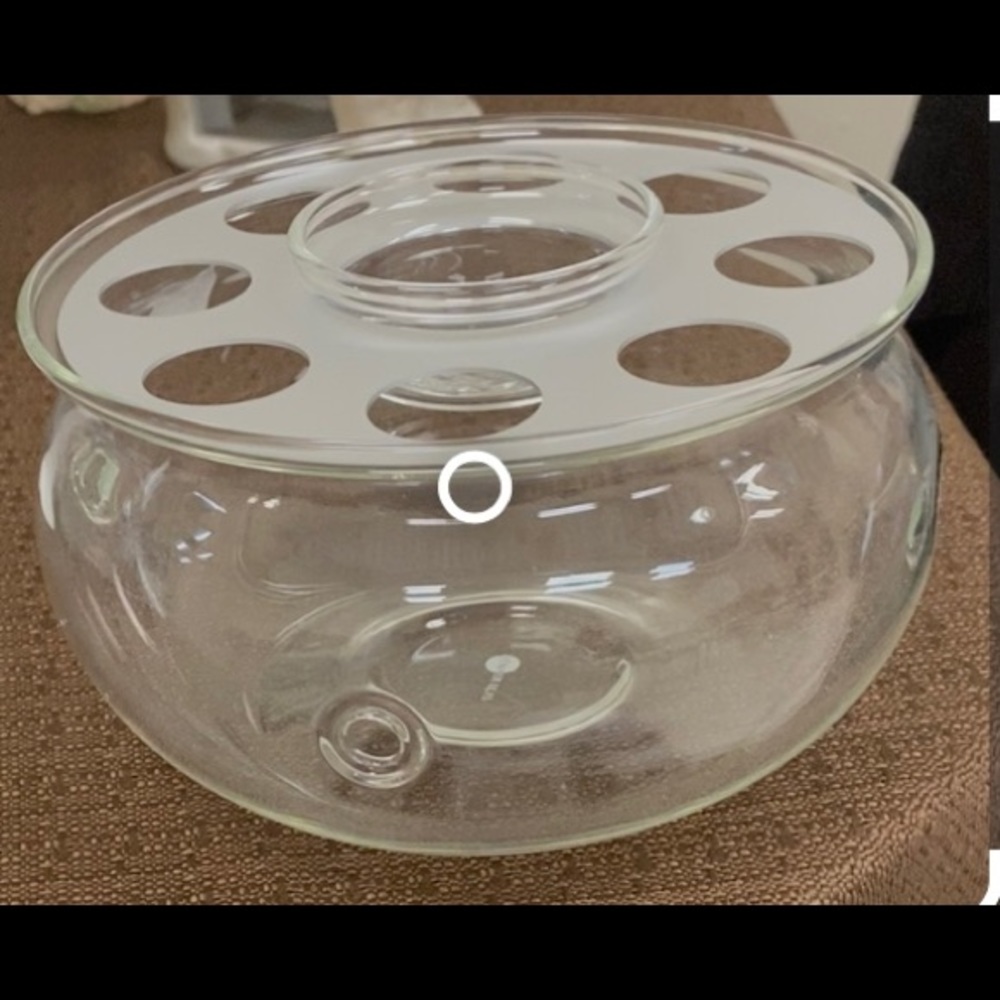 JENAer GLAS, Jena Glass TEA WARMER with tea light CANDLE